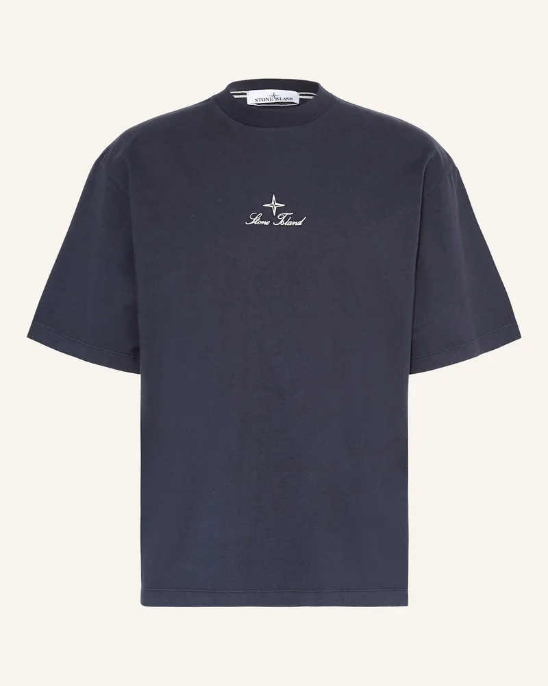Stone Island T-Shirt blau Dunkelblau