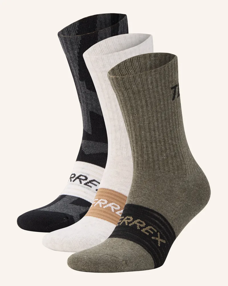 adidas 3er-Pack Trekking-Socken Terrex schwarz Dunkelgrau