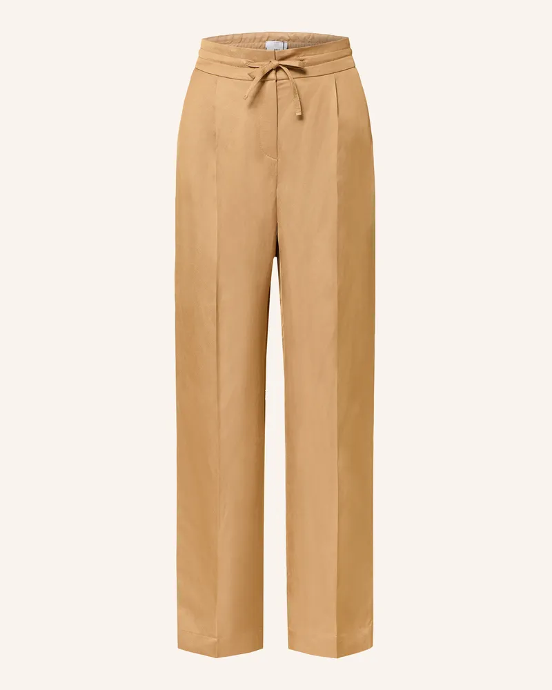 Riani Marlenehose Mit Leinen beige Camel