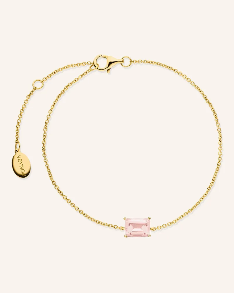 VEYNOU Armband Rosie Aus 14 Karat Gelbgold Und 1.00ct. Lab-Grown Morganit gold Gold