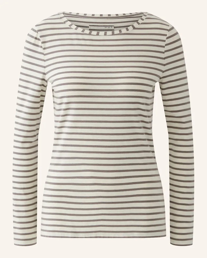 Oui  Longsleeve braun Taupe