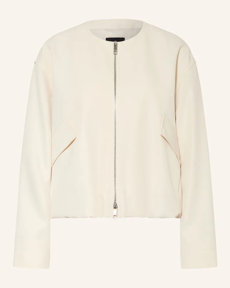 HUGO BOSS Satinblouson Jajila weiss Ecru