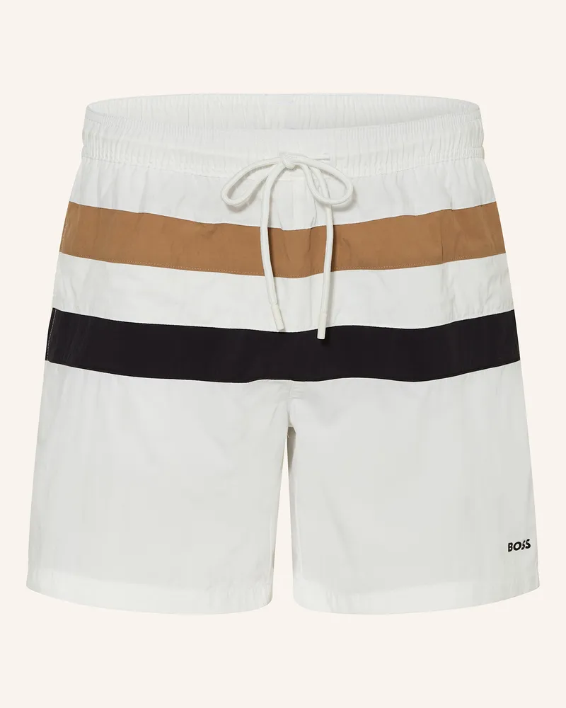 HUGO BOSS Badeshorts LOUIS Weiss