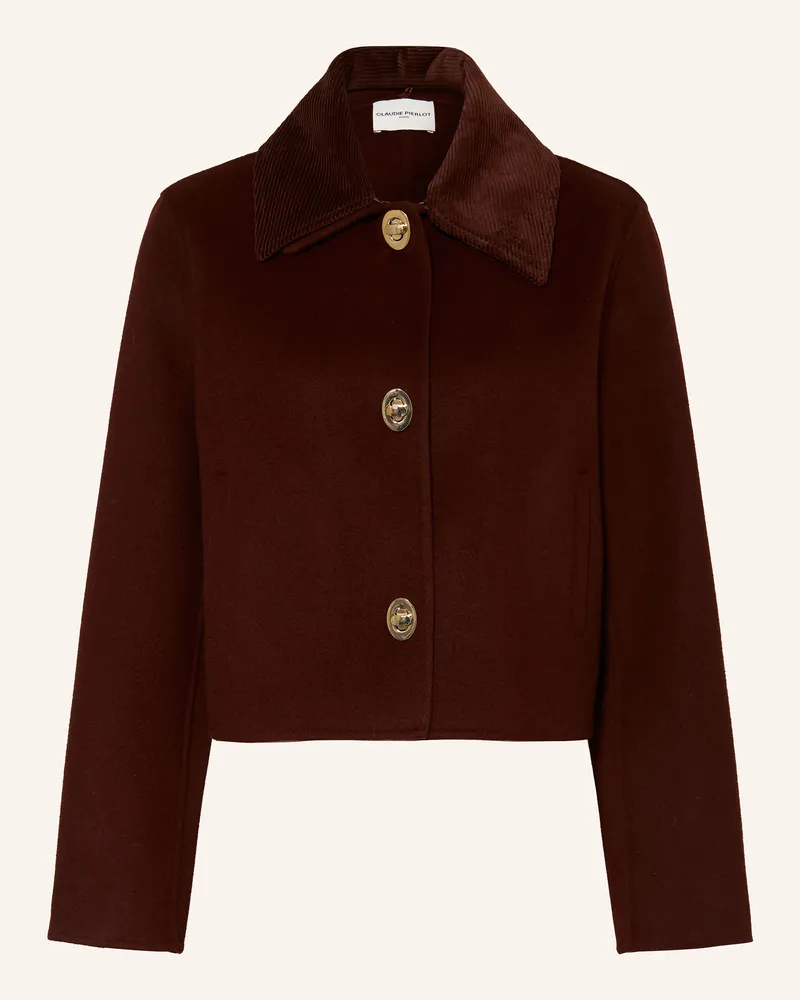 Claudie Pierlot Kastenjacke Mit Abnehmbarem Kragen rot Dunkelrot
