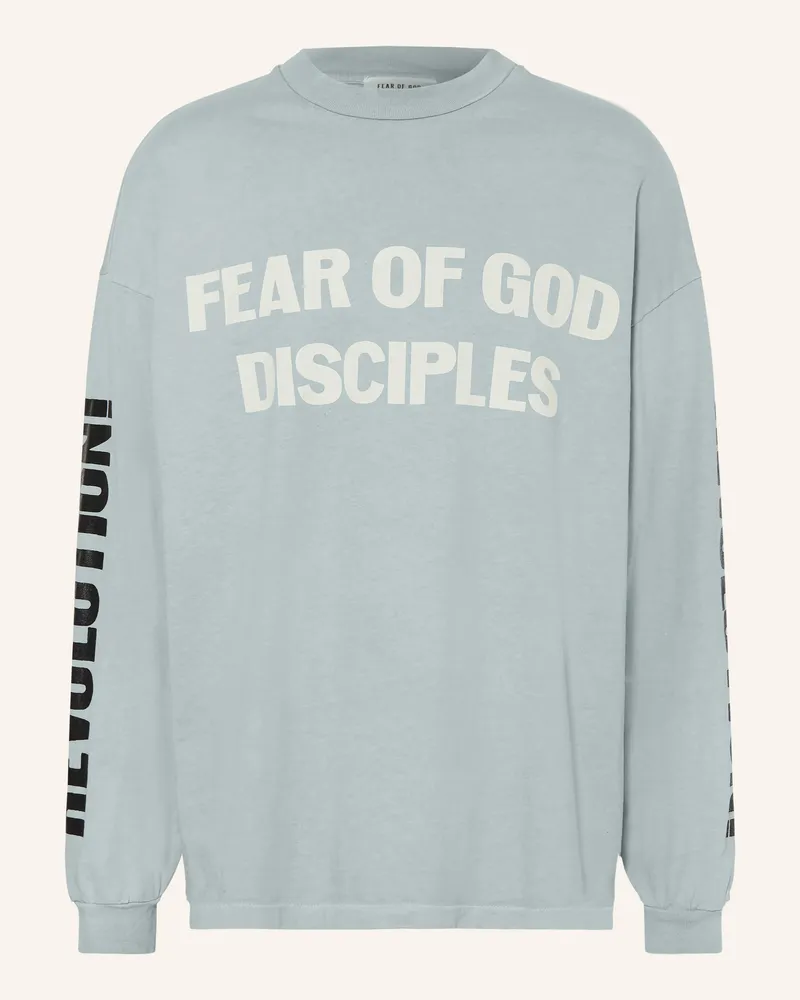 Fear of God Oversized-Longsleeve Hellblau