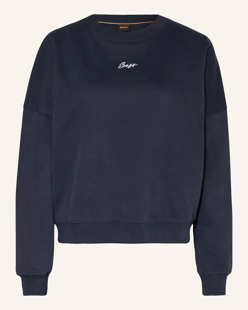 HUGO BOSS Sweatshirt Esweaty blau Dunkelblau