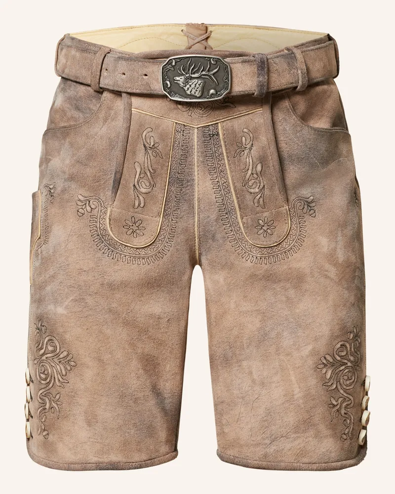 Spieth & Wensky Trachten-Lederhose ERNO Braun