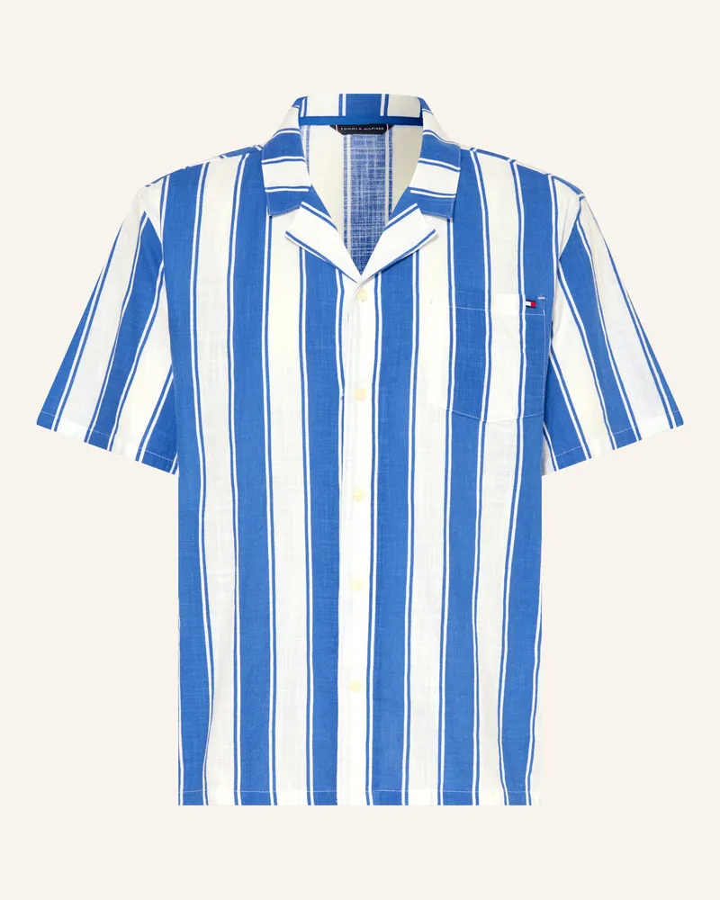 Tommy Hilfiger Kurzarm-Hemd Comfort Fit blau Dunkelblau