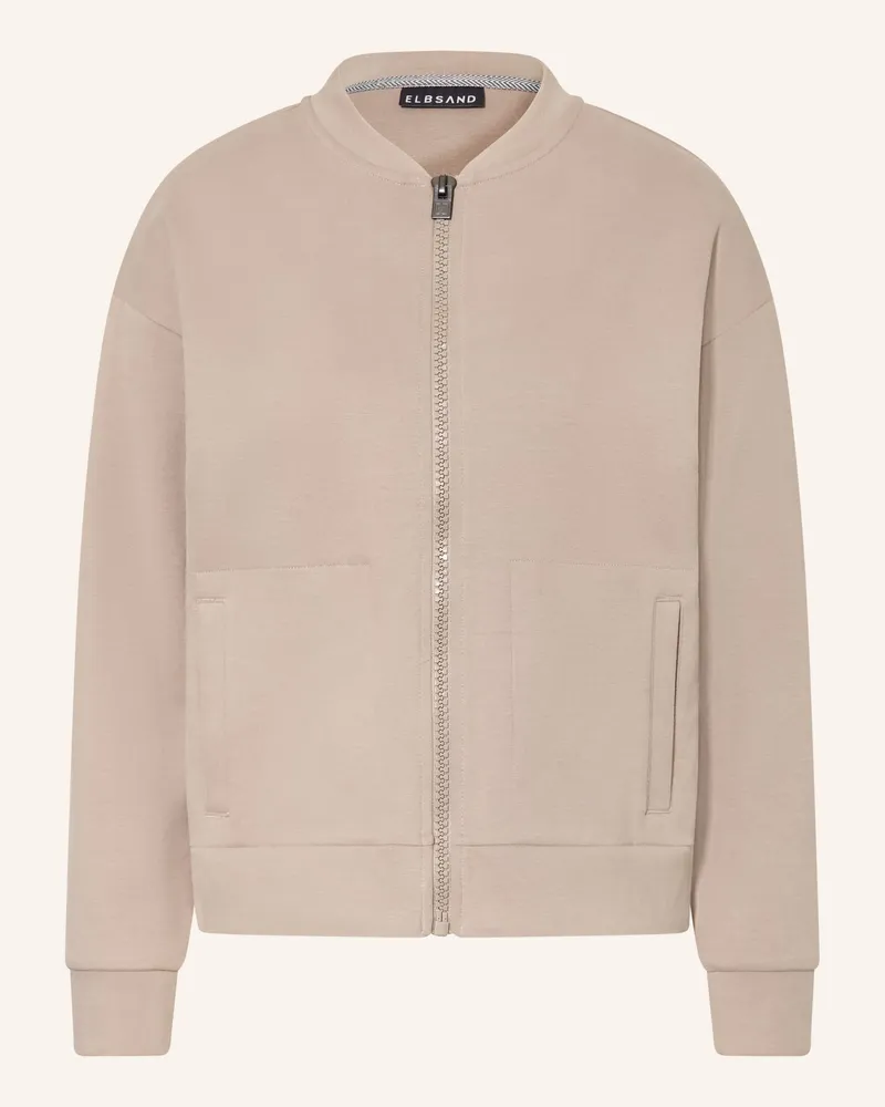 ELBSAND Sweatjacke ENID Taupe