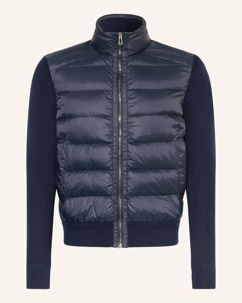 Belstaff Lightweight-Daunenjacke Compound Im Materialmix blau Dunkelblau