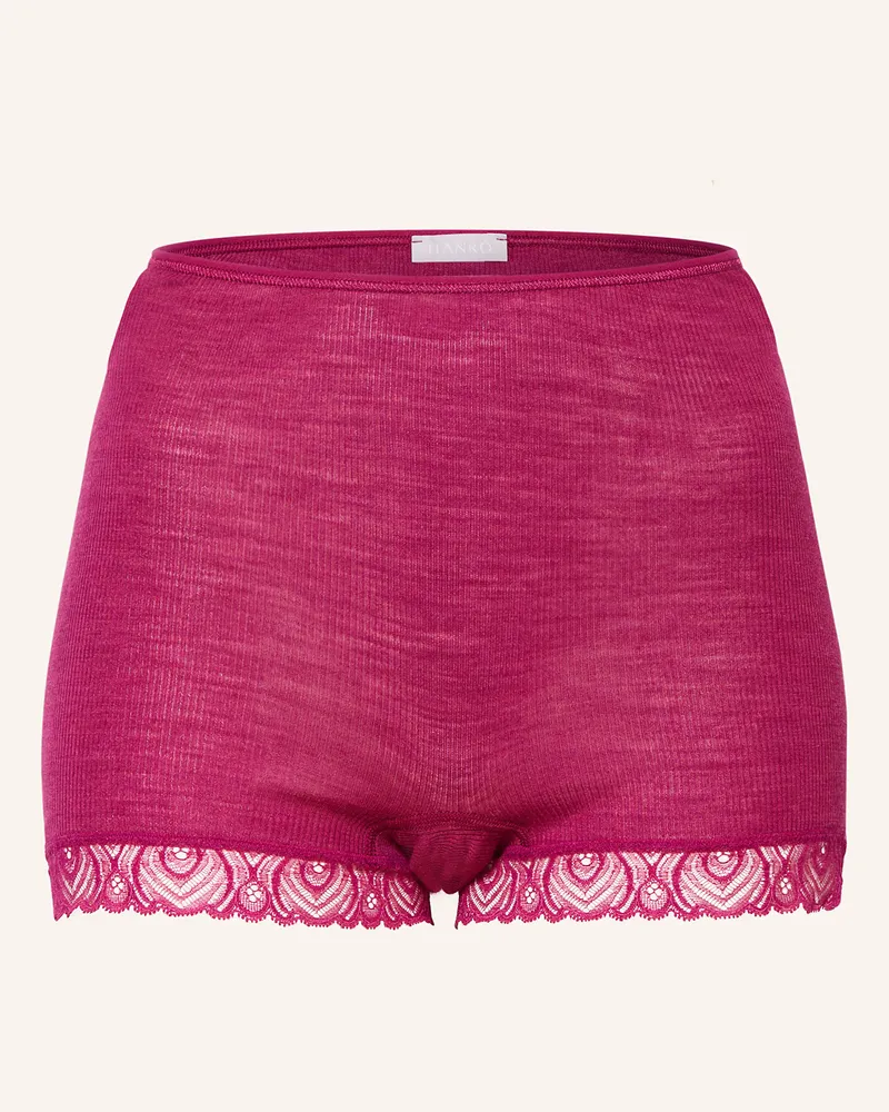 Hanro Panty WOOLEN LACE aus Merinowolle mit Spitze Fuchsia