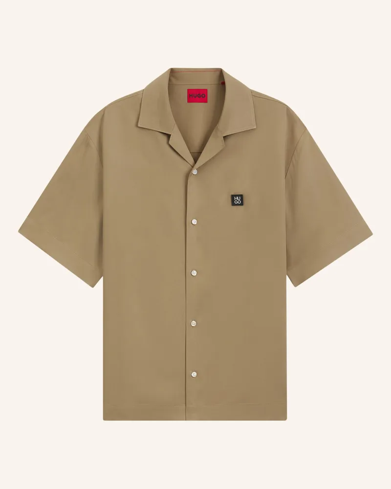 HUGO BOSS Resorthemd Espino Comfort Fit beige Beige