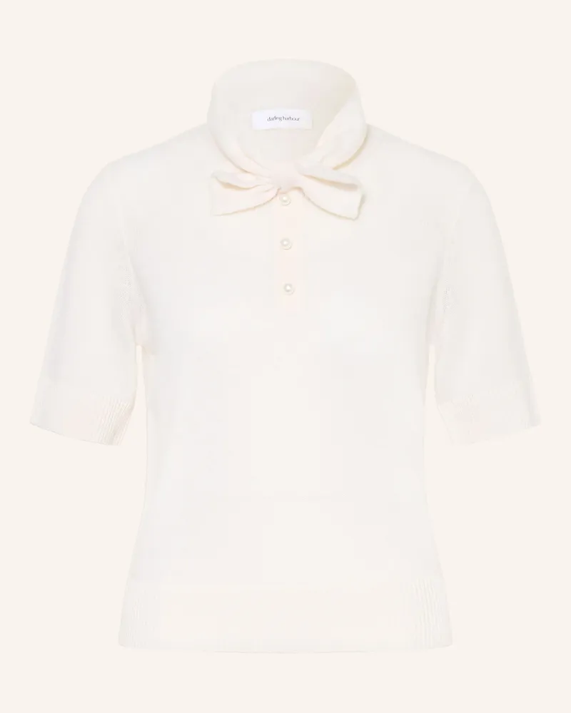 Darling Harbour Strickshirt Mit Cashmere Und Schluppe weiss Creme
