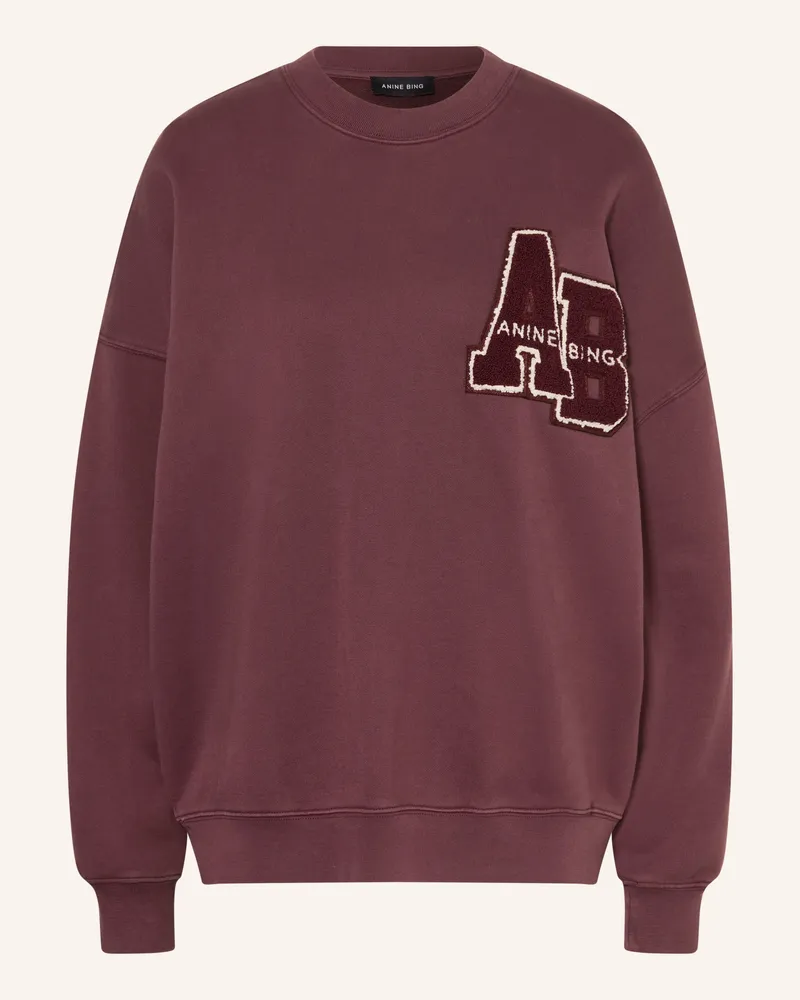 Anine Bing Sweatshirt Miles rot Altrosa