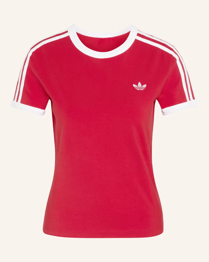 adidas T-Shirt 3 Stripes rot Rot