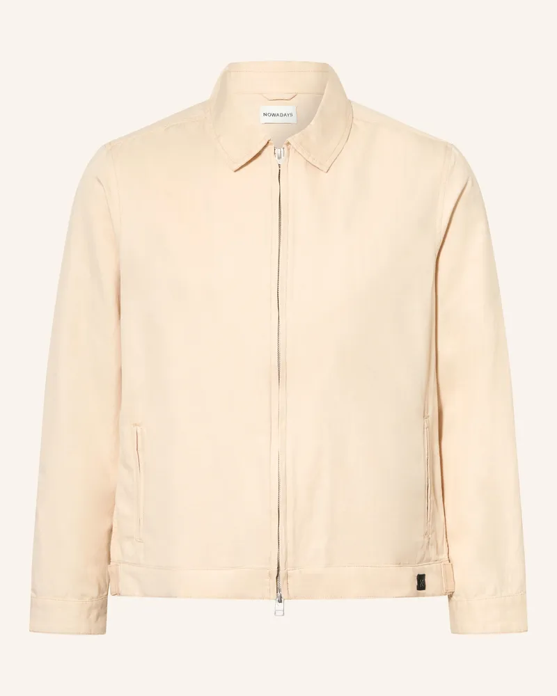 Nowadays Overjacket Mit Leinen beige Beige