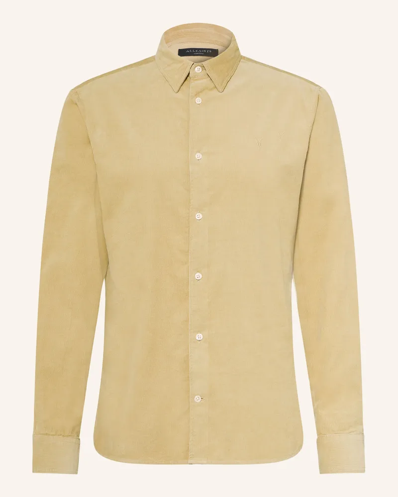 AllSaints Cordhemd Birchwood Slim Fit braun Hellbraun