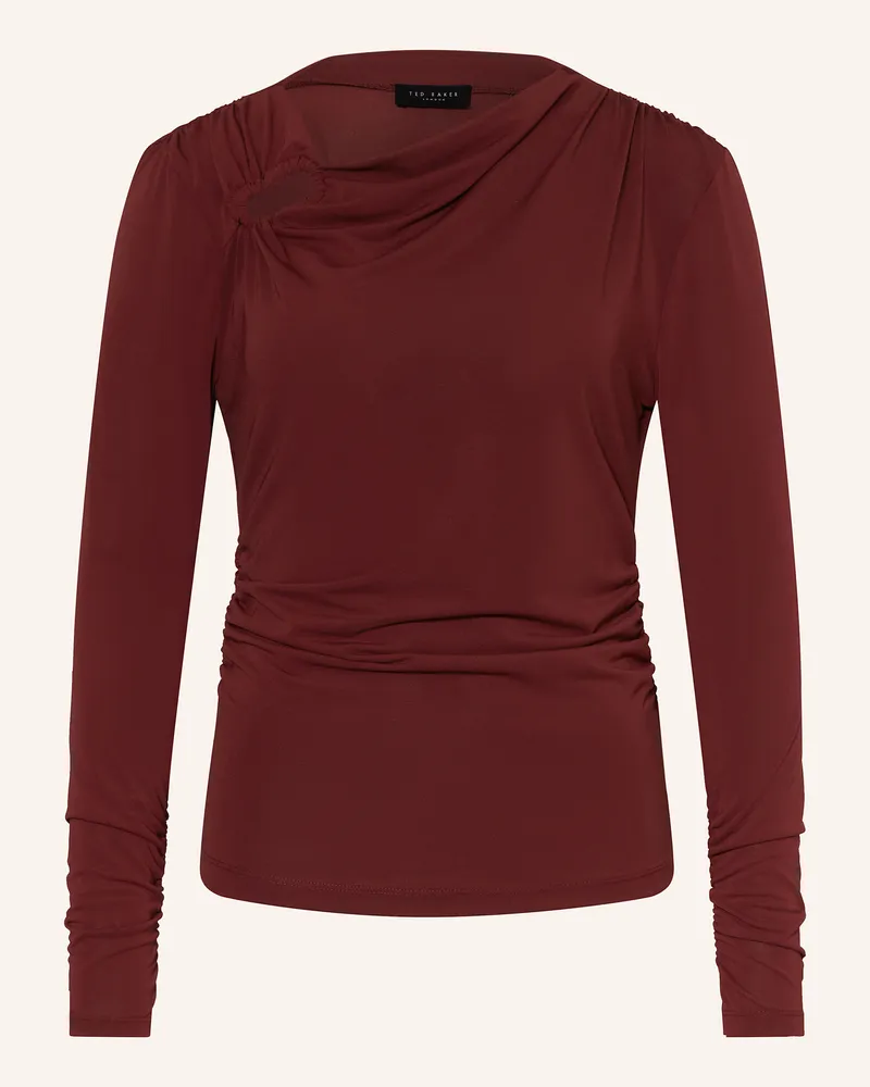 Ted Baker Longsleeve STRALA mit Cut-out Dunkelrot
