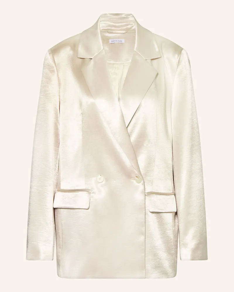 Mrs & HUGS Satinblazer beige Creme