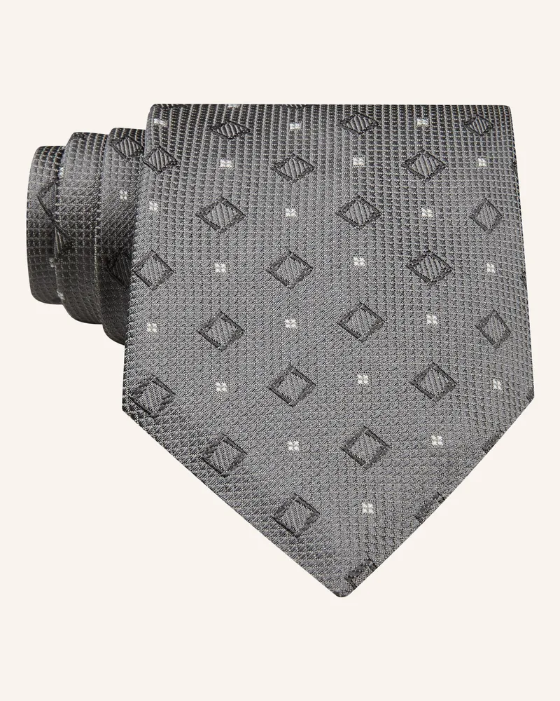 HUGO BOSS Krawatte grau Grau