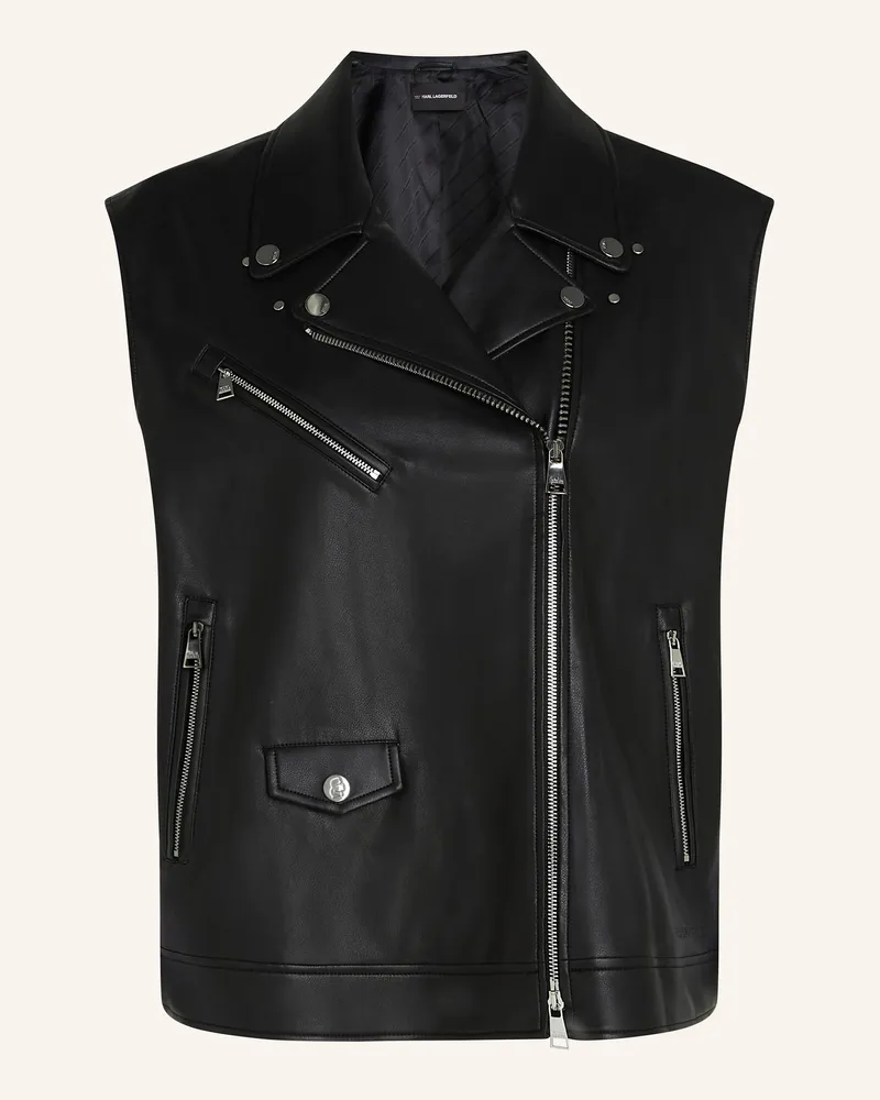 Karl Lagerfeld Weste Schwarz