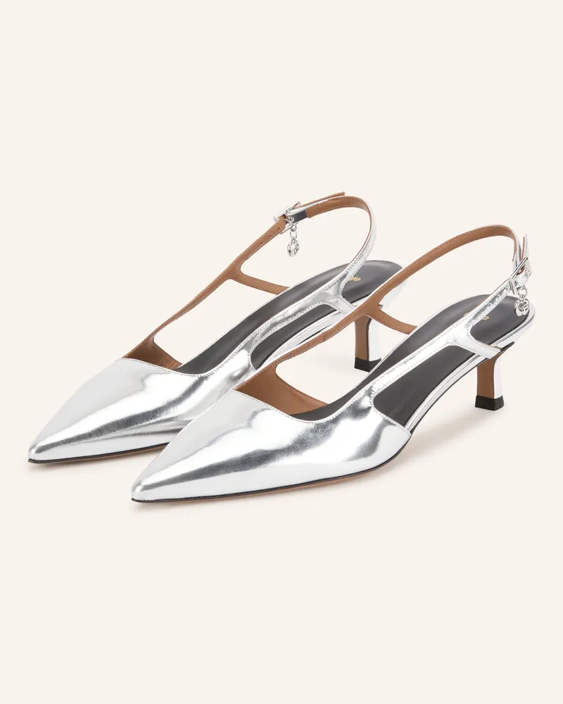 Maje Slingpumps silber Silber
