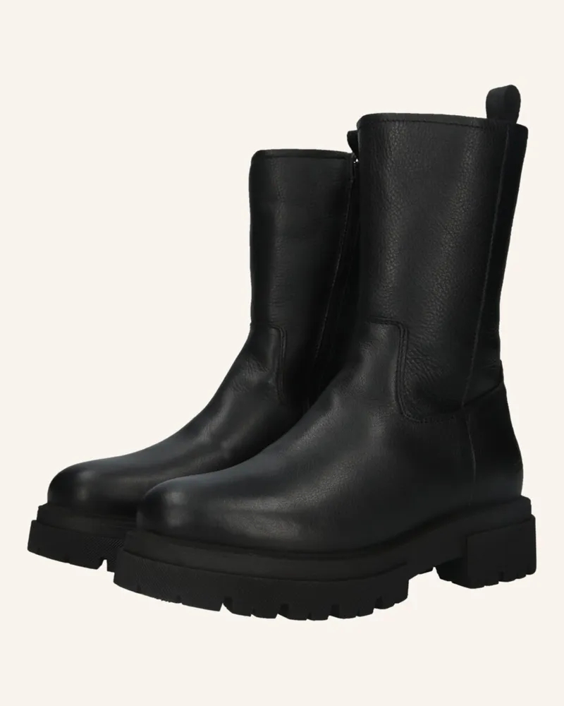 Blackstone Schnürboots schwarz Schwarz