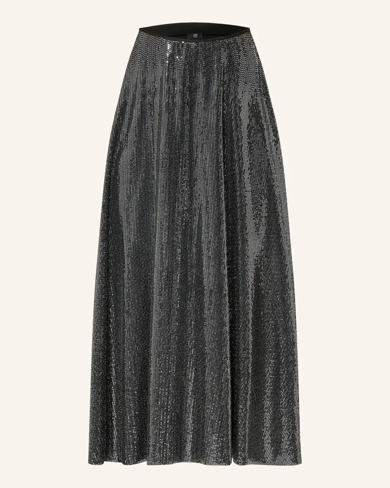 Riani Rock mit Pailletten und Glitzergarn Schwarz