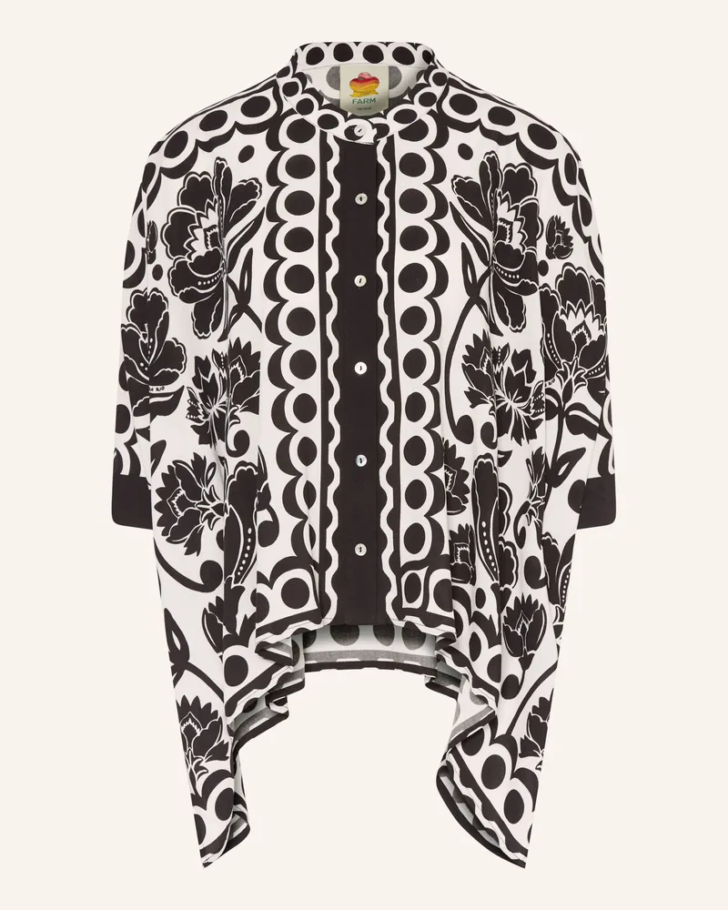 FARM Rio Bluse FLORAL ARABESQUE Schwarz