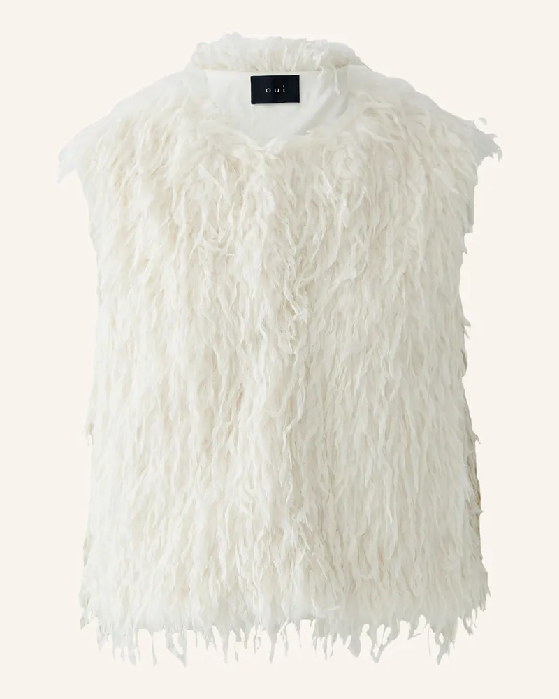 Oui  Weste weiss Weiss