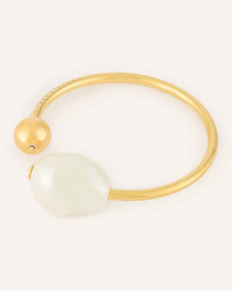Vanessa Baroni Armreif Pearl Bangle gold Gold