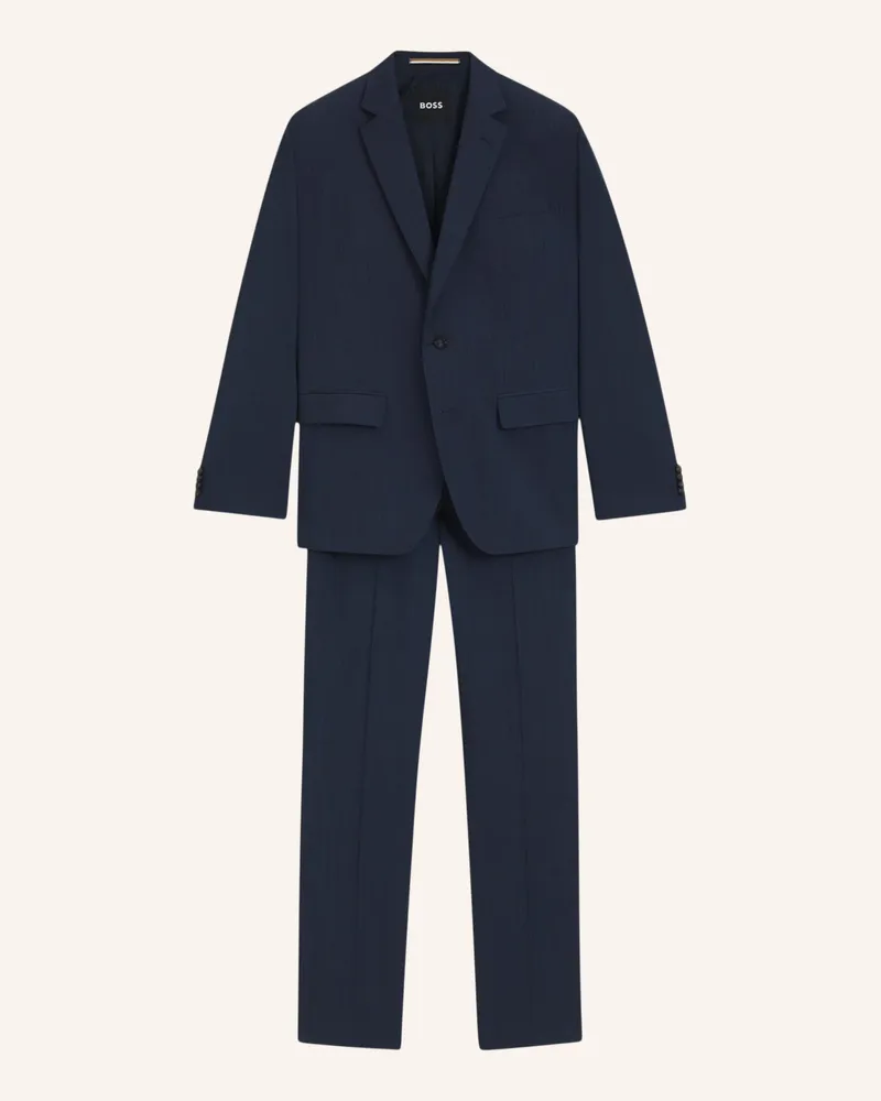 HUGO BOSS Business Anzug H-HUGE-2PCS-253 Slim Fit Dunkelblau