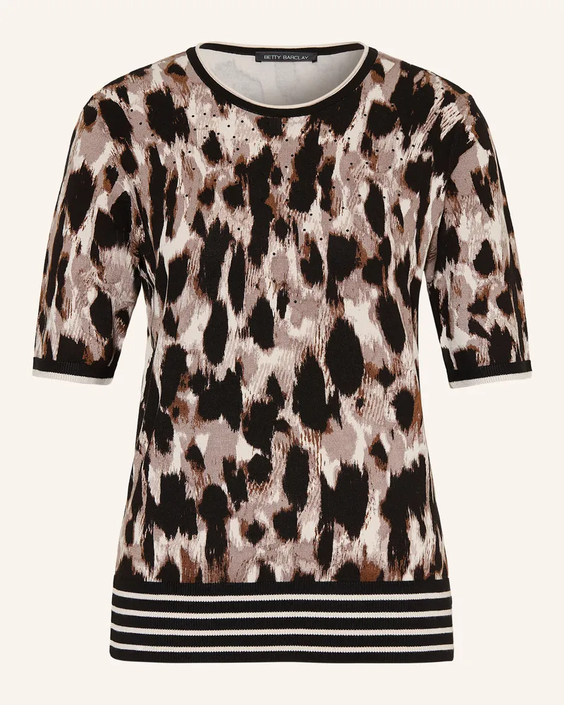 Betty Barclay Strickshirt Mit Schmucksteinen beige Taupe