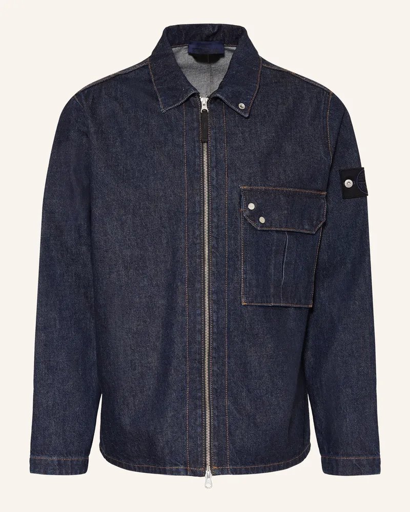 Stone Island Jeans-Overjacket Dunkelblau