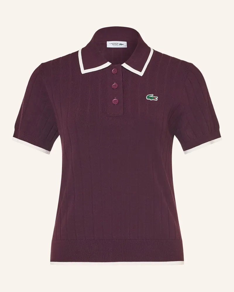 Lacoste Funktions-Poloshirt rot Dunkelrot