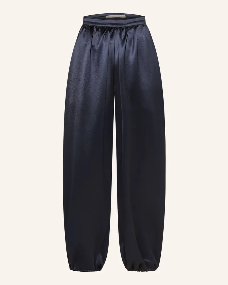 (THE MERCER) N.Y. Satinhose blau Dunkelblau