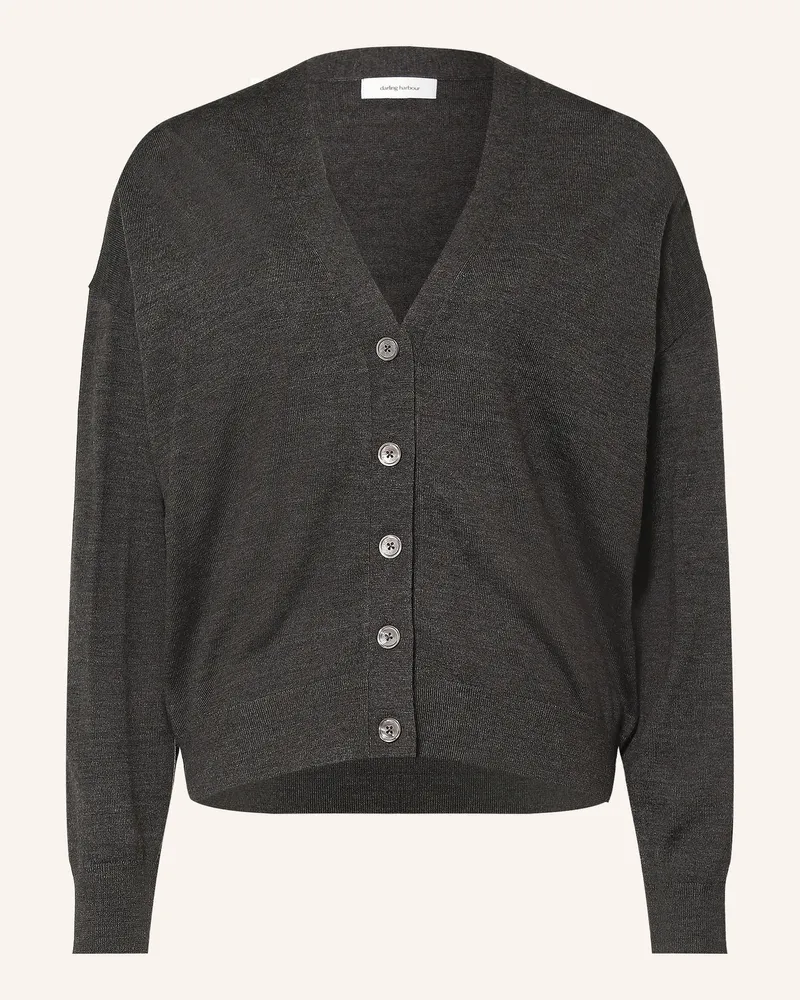 Darling Harbour Strickjacke Aus Merinowolle braun Truffle