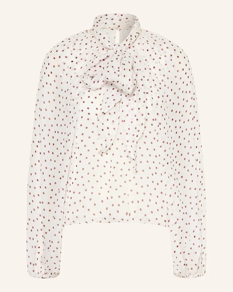 Dorothee Schumacher Schluppenbluse Dancing Dots rot Weiss