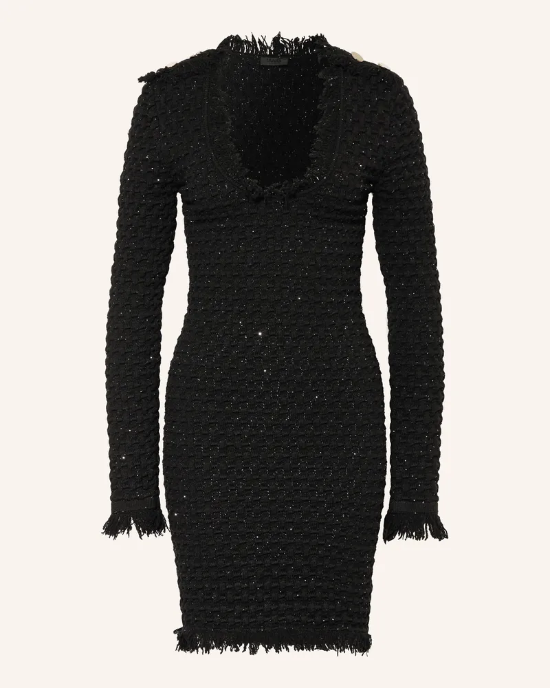 Liu Jo Strickkleid Mit Pailletten schwarz Schwarz