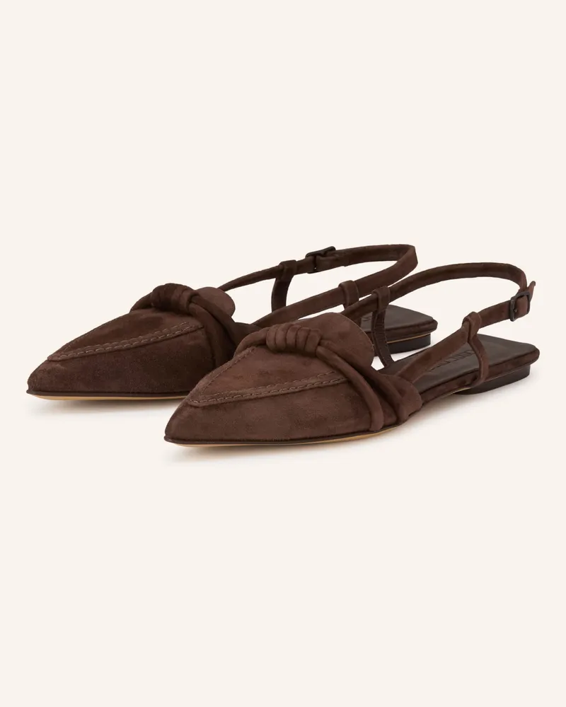 POMME D'OR Slingballerinas Anya braun Dunkelbraun