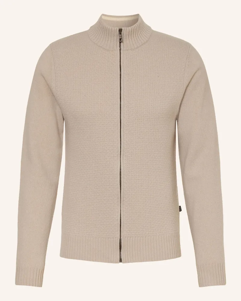 Maerz Strickjacke Aus Merinowolle beige Hellgrau