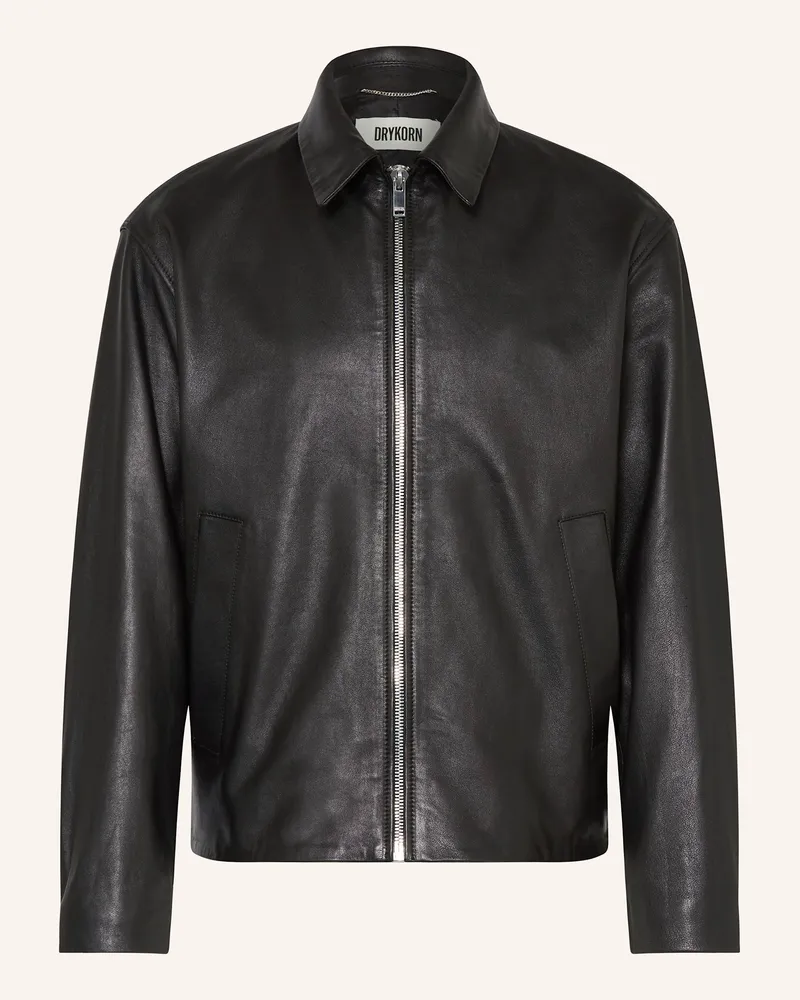 Drykorn Lederjacke RIKKO Schwarz