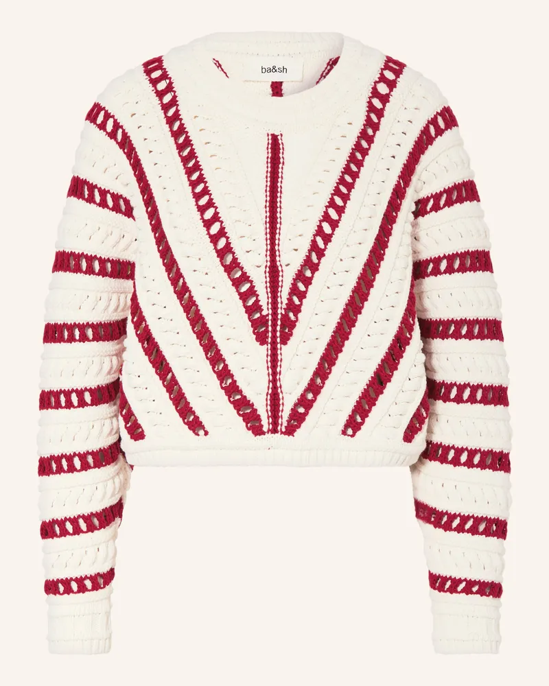 ba&sh Pullover Gardy weiss Ecru