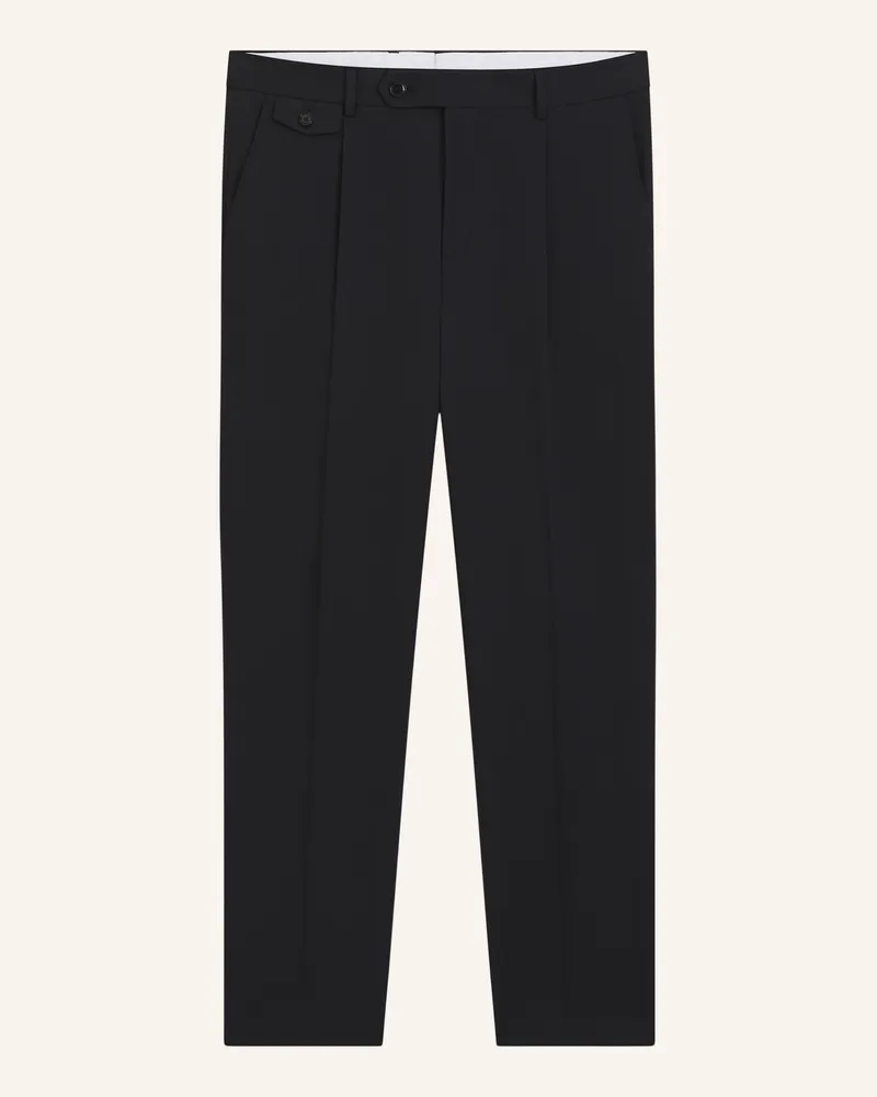 HUGO BOSS Anzughose H-Perin-Pl-Dtl-263 Tapered Fit blau Dunkelblau