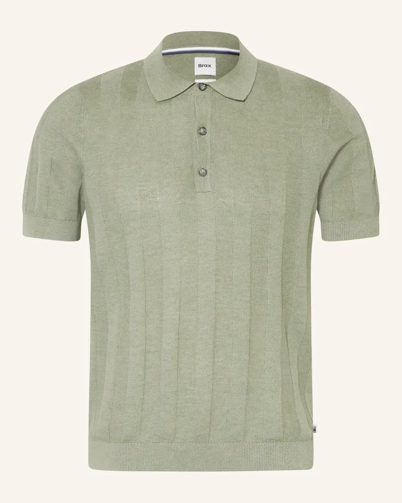 Brax Strick-Poloshirt Pascal gruen Grün