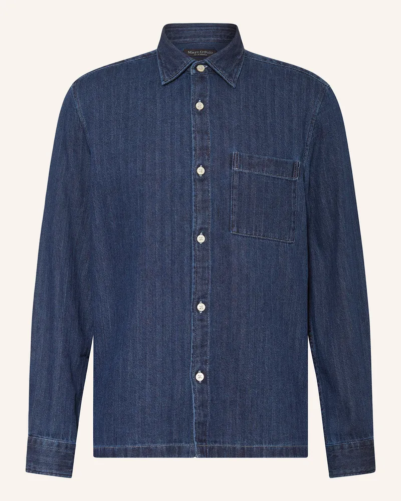 Marc O'Polo Jeanshemd Regular Fit Blau