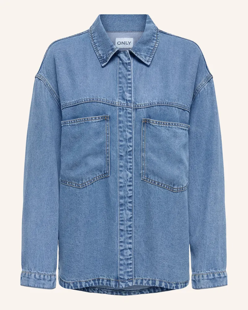 only Jeansbluse blau Blau