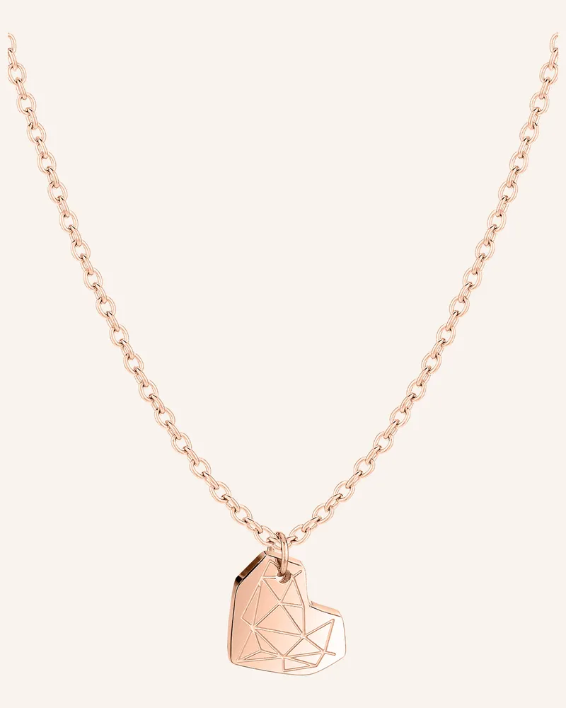 Liebeskind Halskette  aus  Edelstahl Roségold