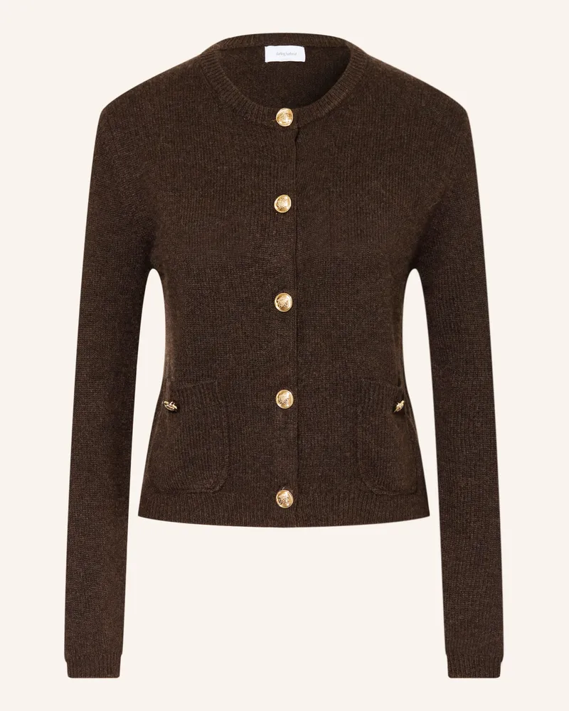 Darling Harbour Strickjacke Aus Cashmere braun Chocolate
