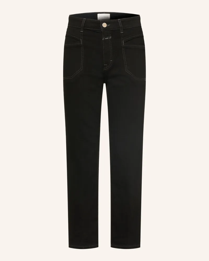Closed Cropped Jeans Mira-X schwarz 100